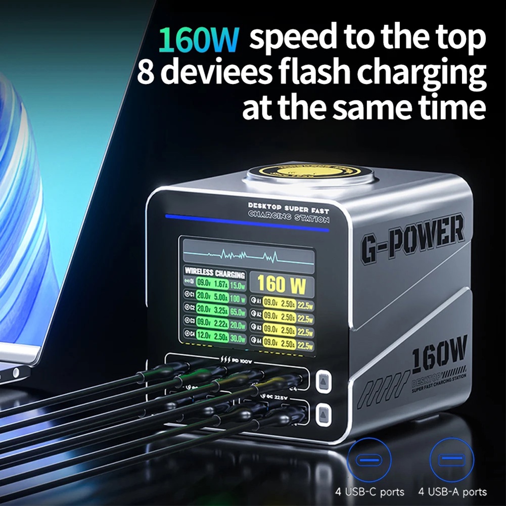 newA10R 160W 8-Port GaN Fast C - Electronics Repair Tools And Equipment recension och pris