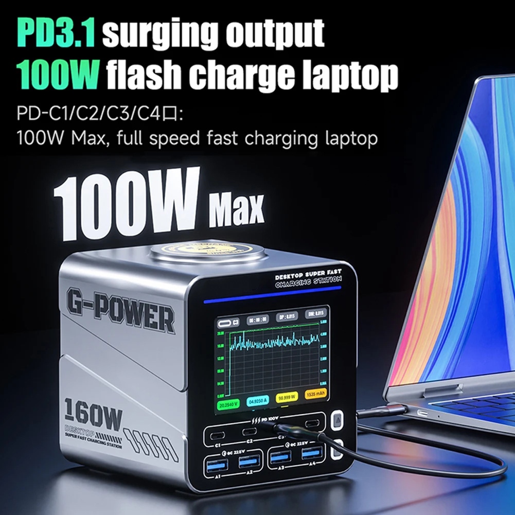 newA10R 160W 8-Port GaN Fast C - Electronics Repair Tools And Equipment recension och pris