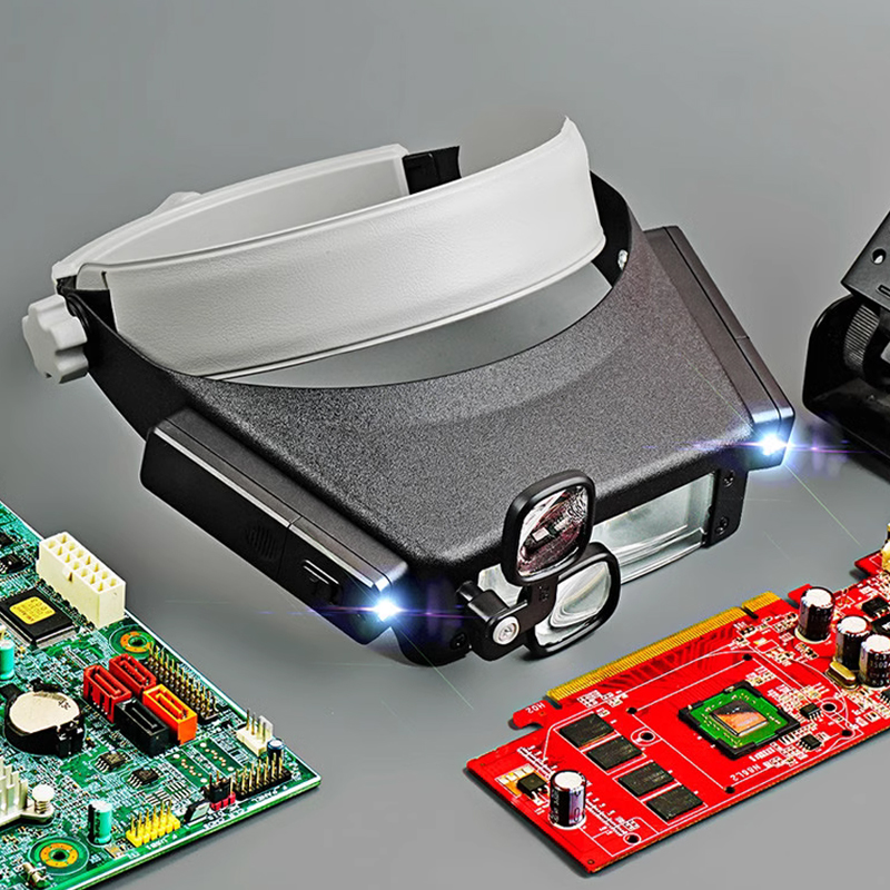 New Headband Magnifier LED Lig - Electronics Repair Glasses recension och pris