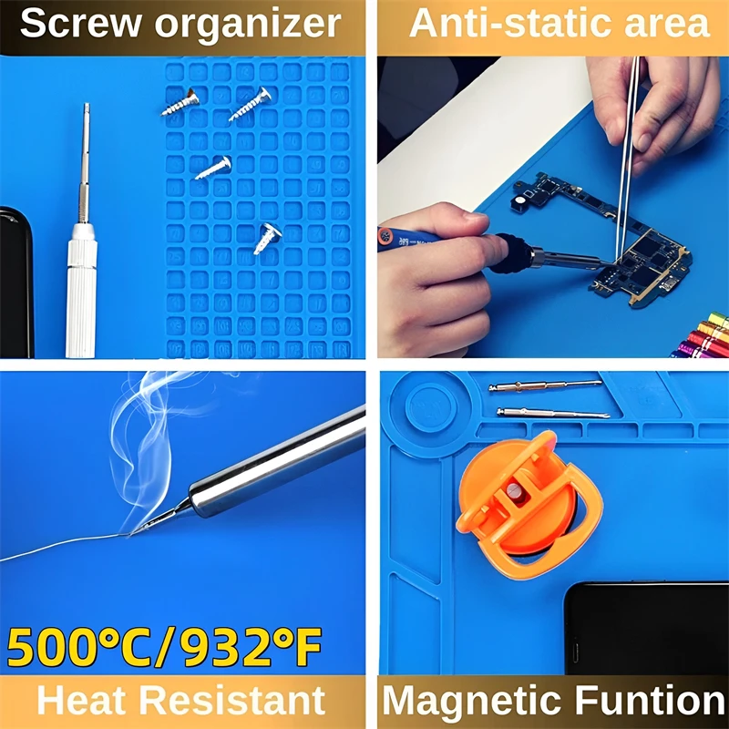 Silicone Soldering Mat ESD Ant - Electronic Repair Tutorial recension och pris